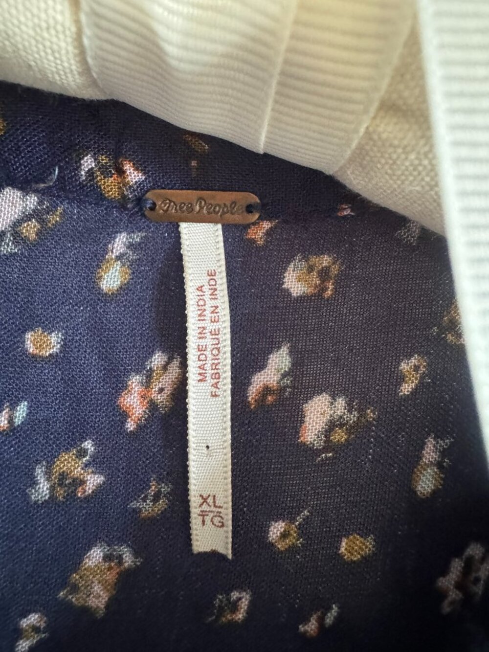 Free People Blue Rare Feelings Dress XL - Picture 3 of 6